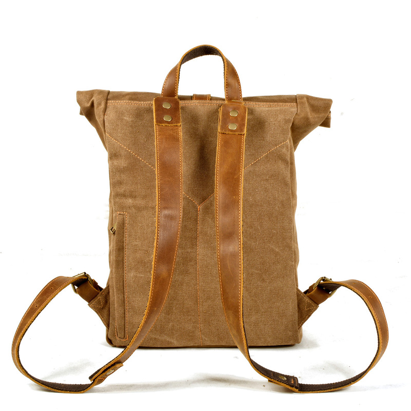 New model simple and retro wax - Canvas Backpack Casual recension och pris