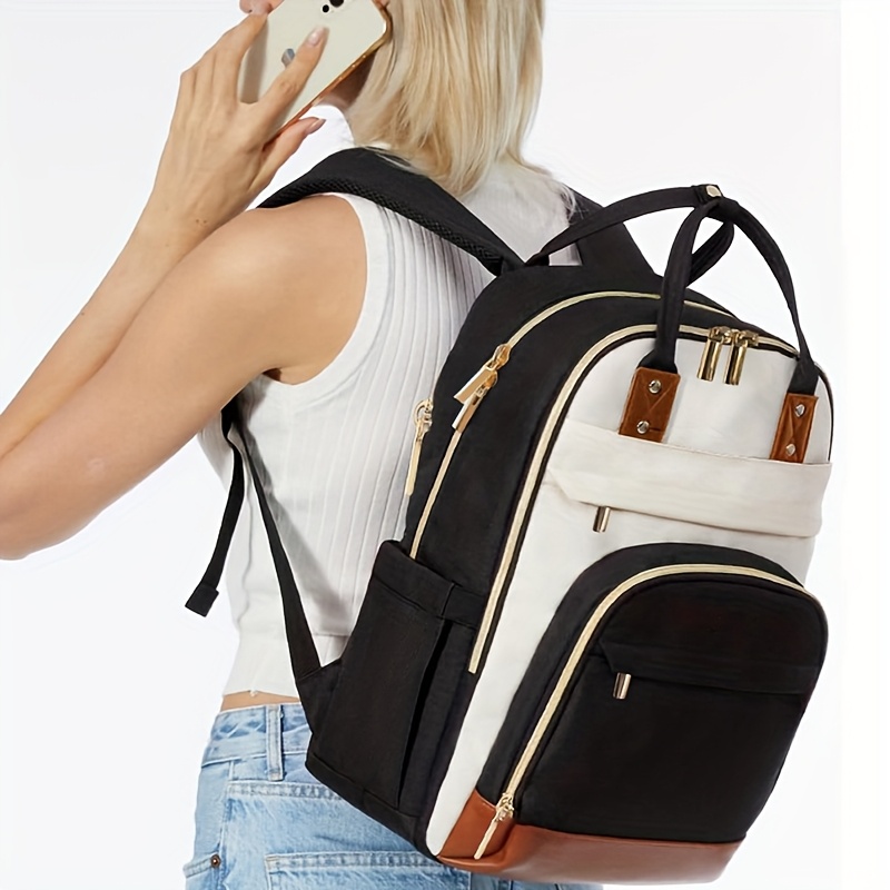 Women Two Tone Laptop Backpack - Laptop Backpack 15.6 recension och pris