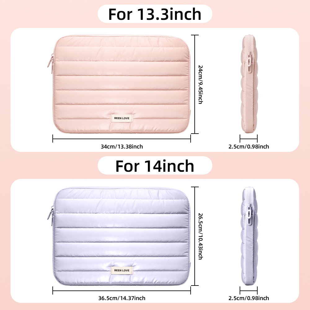 13/14 Inch Puffy Laptop Sleeve - Laptop Backpack 15.6 recension och pris