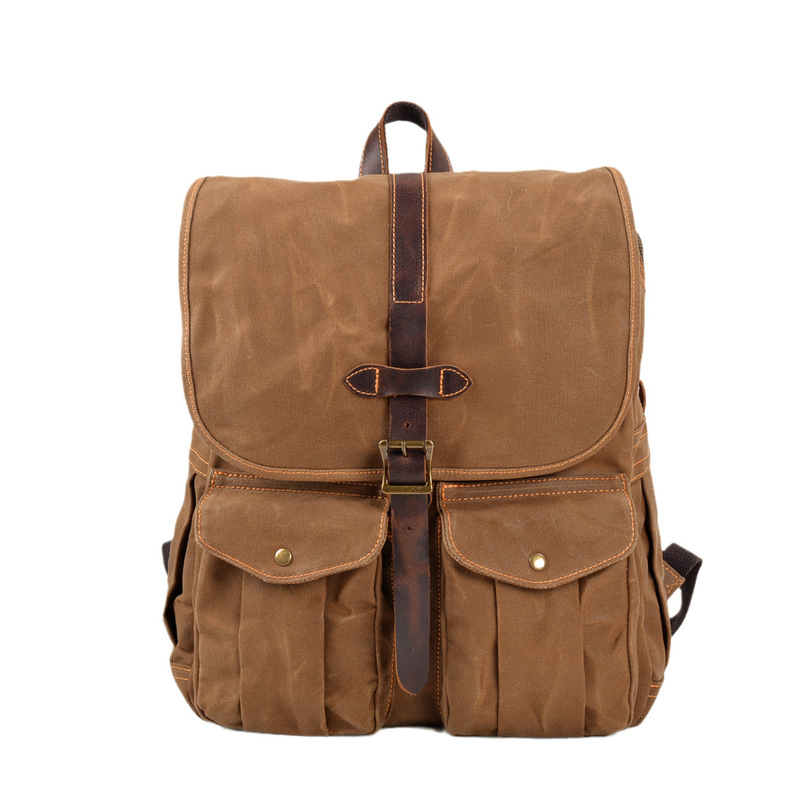 New wax canvas men's backpack  - Canvas Backpack Casual recension och pris