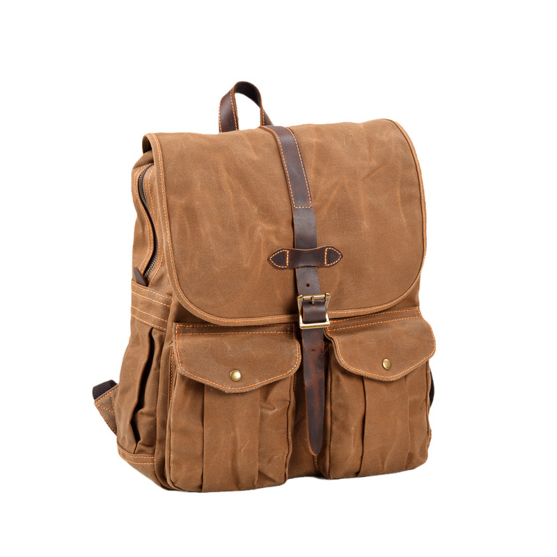 New wax canvas men's backpack  - Canvas Backpack Casual recension och pris