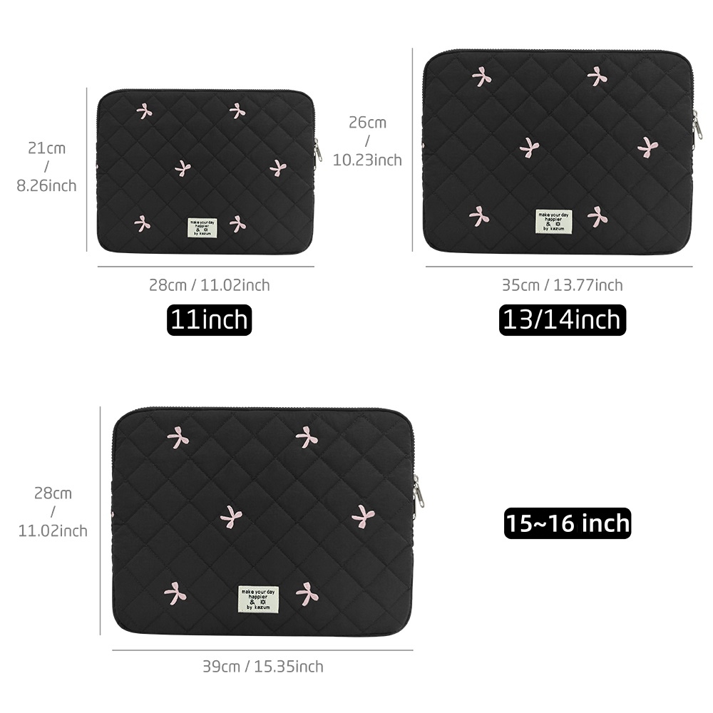 Bow Embroidery Laptop Sleeve C - Laptop Backpack 15.6 recension och pris